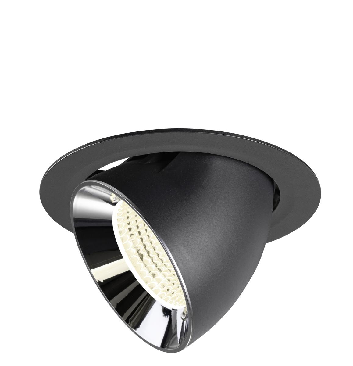 SLV InbouwspotNuminos Gimble XL zwart/chroom 4000K - 55gr - 1009908