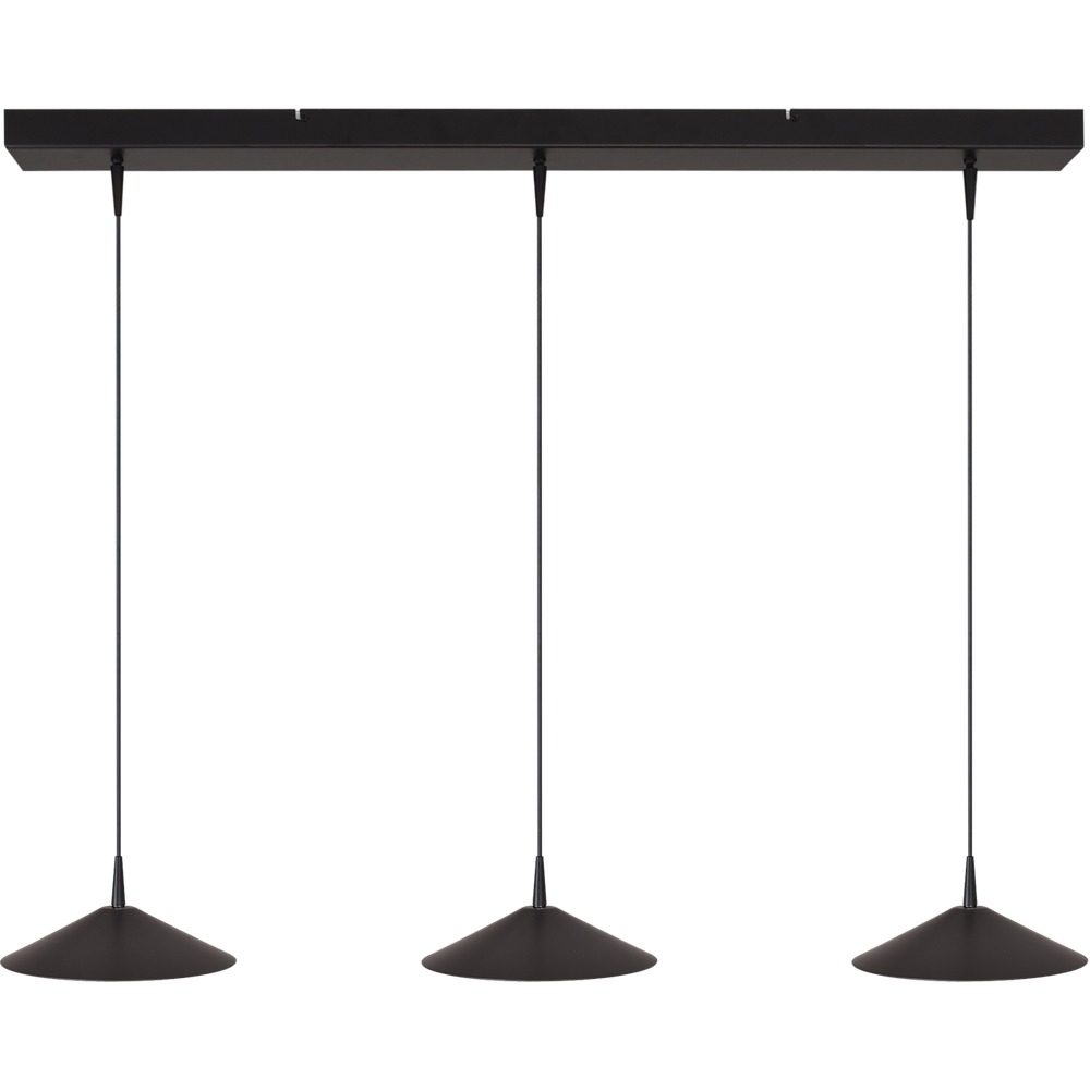 Masterlight 3-lichts hanglamp Ceppo zwart Ø 22cm - 2151-05-81-100-3-22