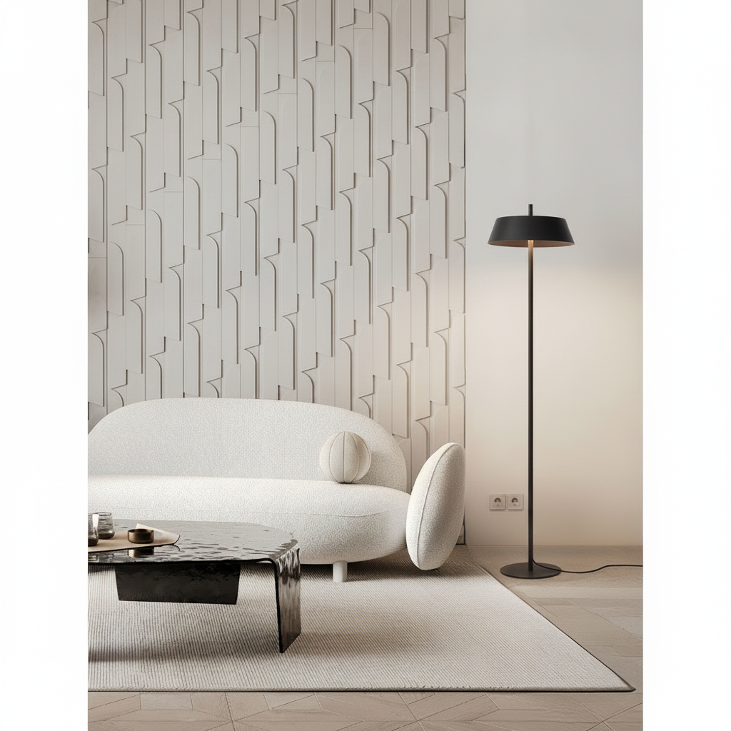 Lyora Strakke vloerlampVelio zwart design - 9268053