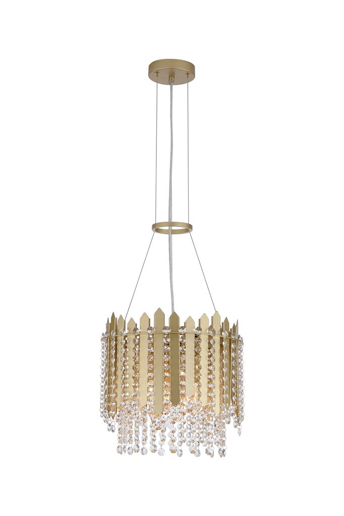 Searchlight Hanglamp Spear goud Ø 35cm - 44710-5GO