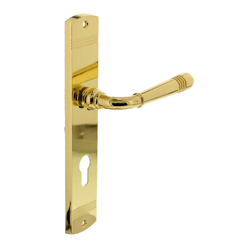 Intersteel DeurklinkHelena PC 72mm messing gelakt - 0013.170536 afbeelding