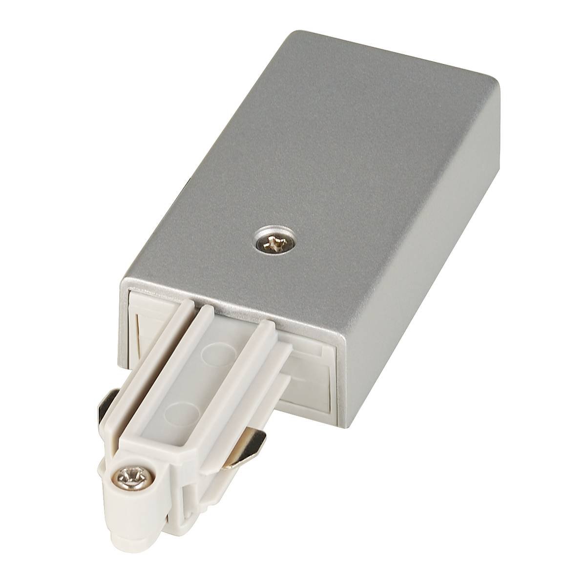 SLV 1-fase Supply 1 voeding aarde links grijs - 143032