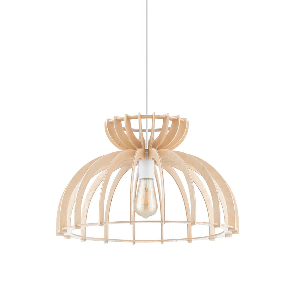 Lyora Houten hanglampKymi Ø 48cm - houtbruin - 10572