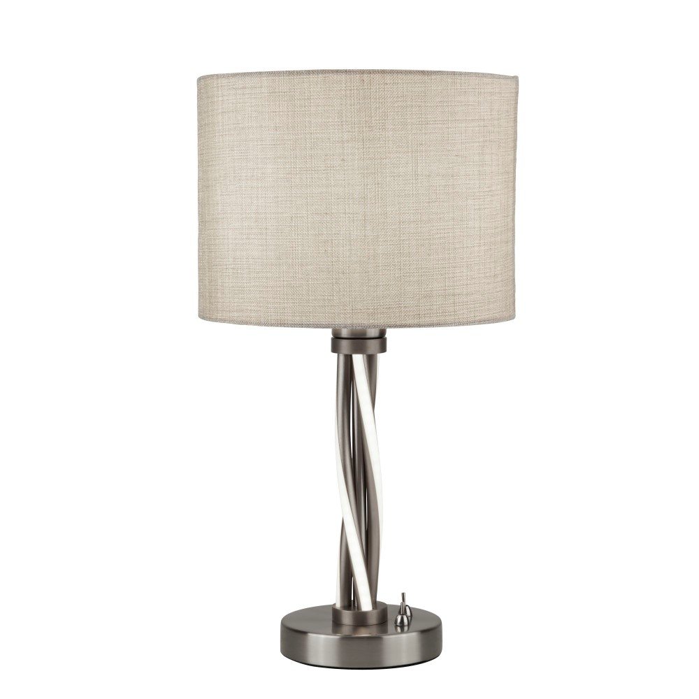 Searchlight Schemerlamp Vegas grijs met taupe - EU7564SS