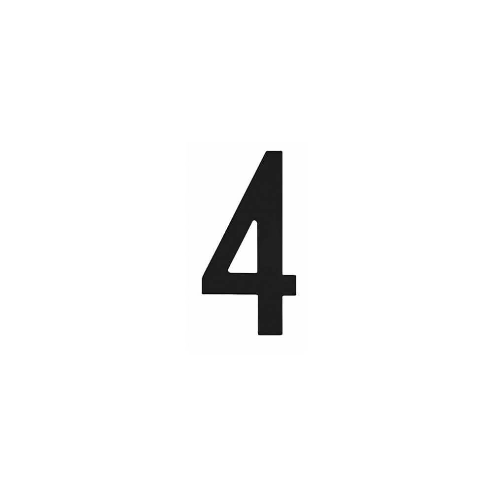 Intersteel Huisnummer 4Numbra zwart - 0023.402044