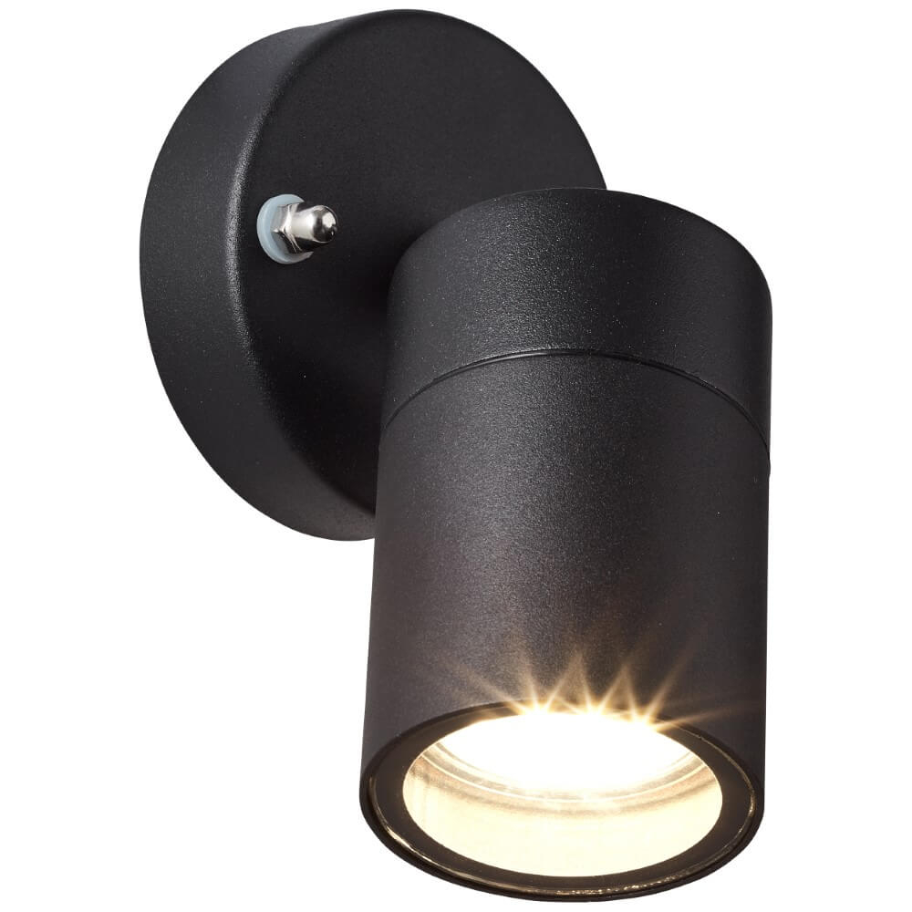 Brilliant Zwarte muurspotJandy richtbaar - 90965A06