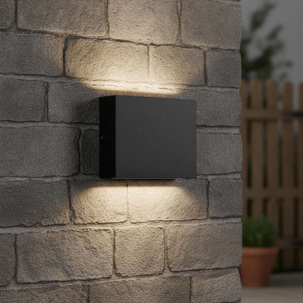 Lyora Strakke wandspotTick up en downlighter zwart - 108819