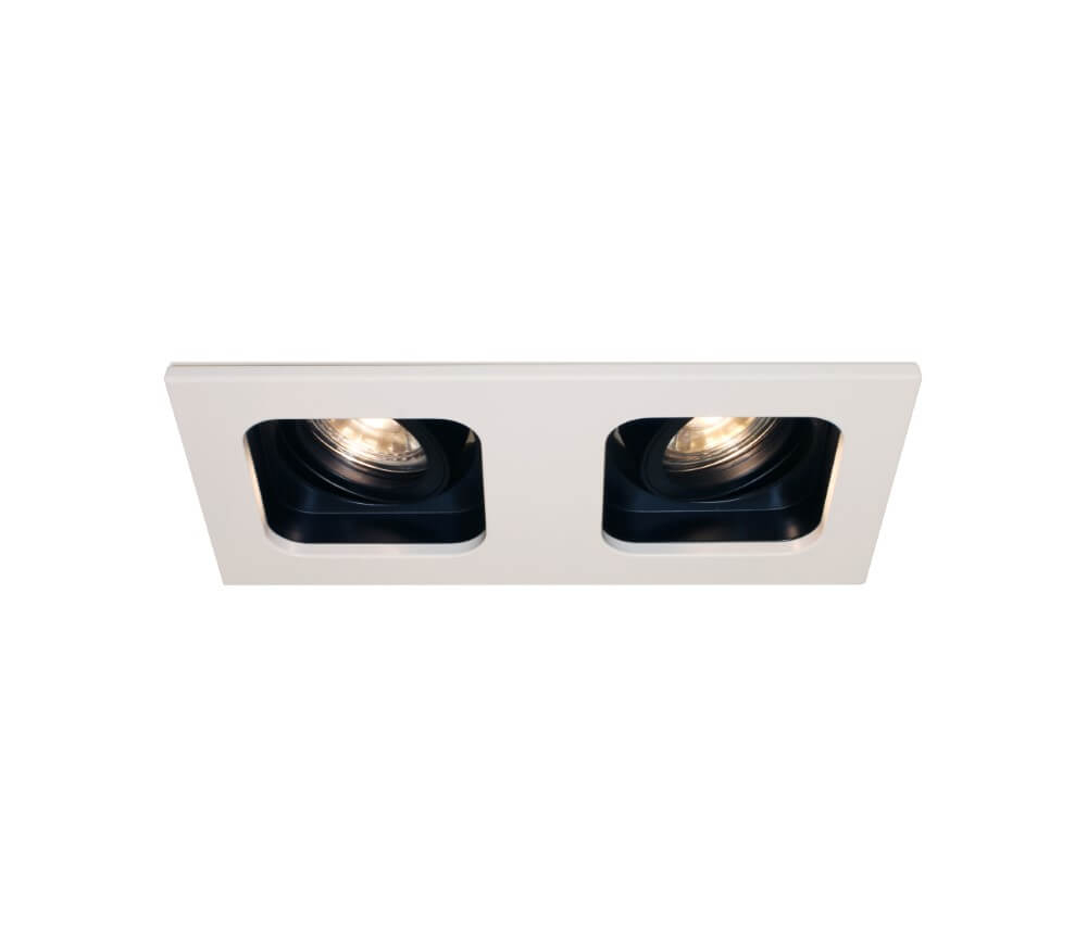 Artdelight Downlighter Moggio duo wit met zwart - DL 5072 WI-ZW