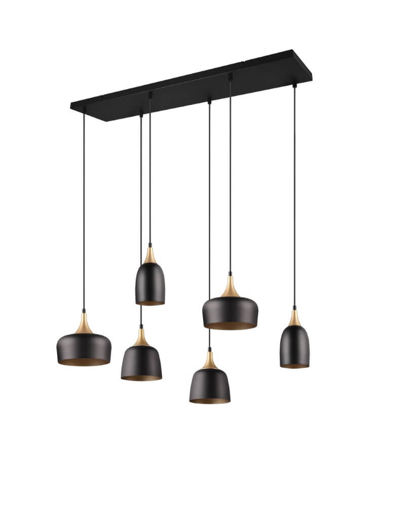 Trio Design hanglampChiraz zwart 6-lichts - 310500632