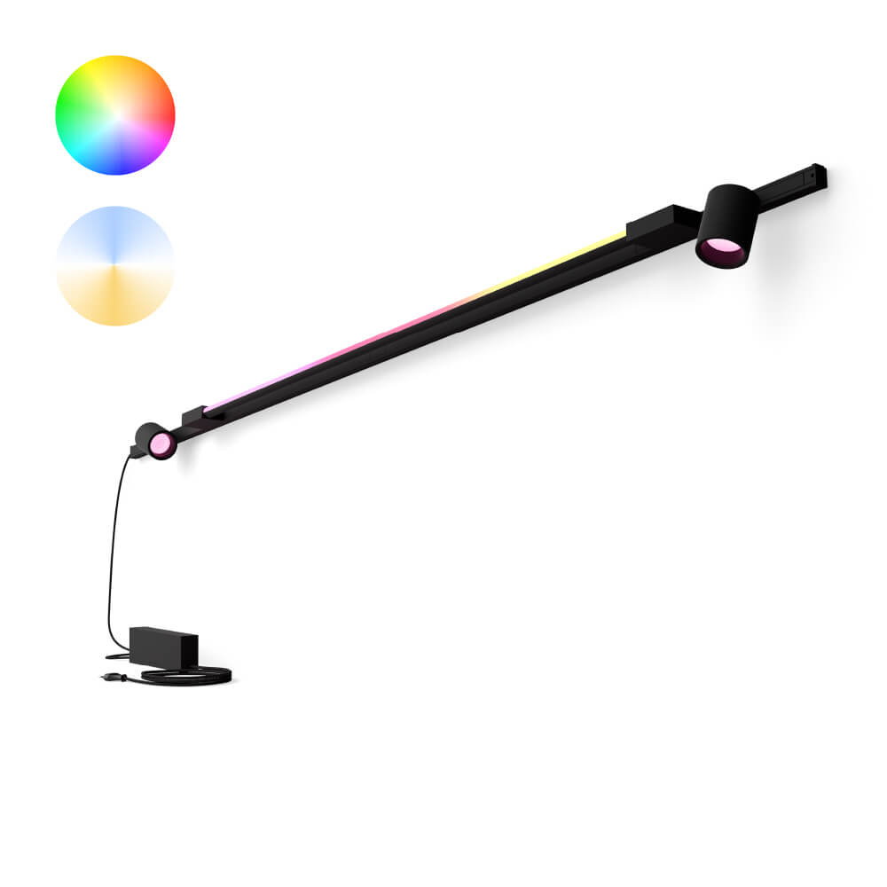 Philips Hue Perifo - White and color set van 2 wandspots en gradient zwart - 929003117901