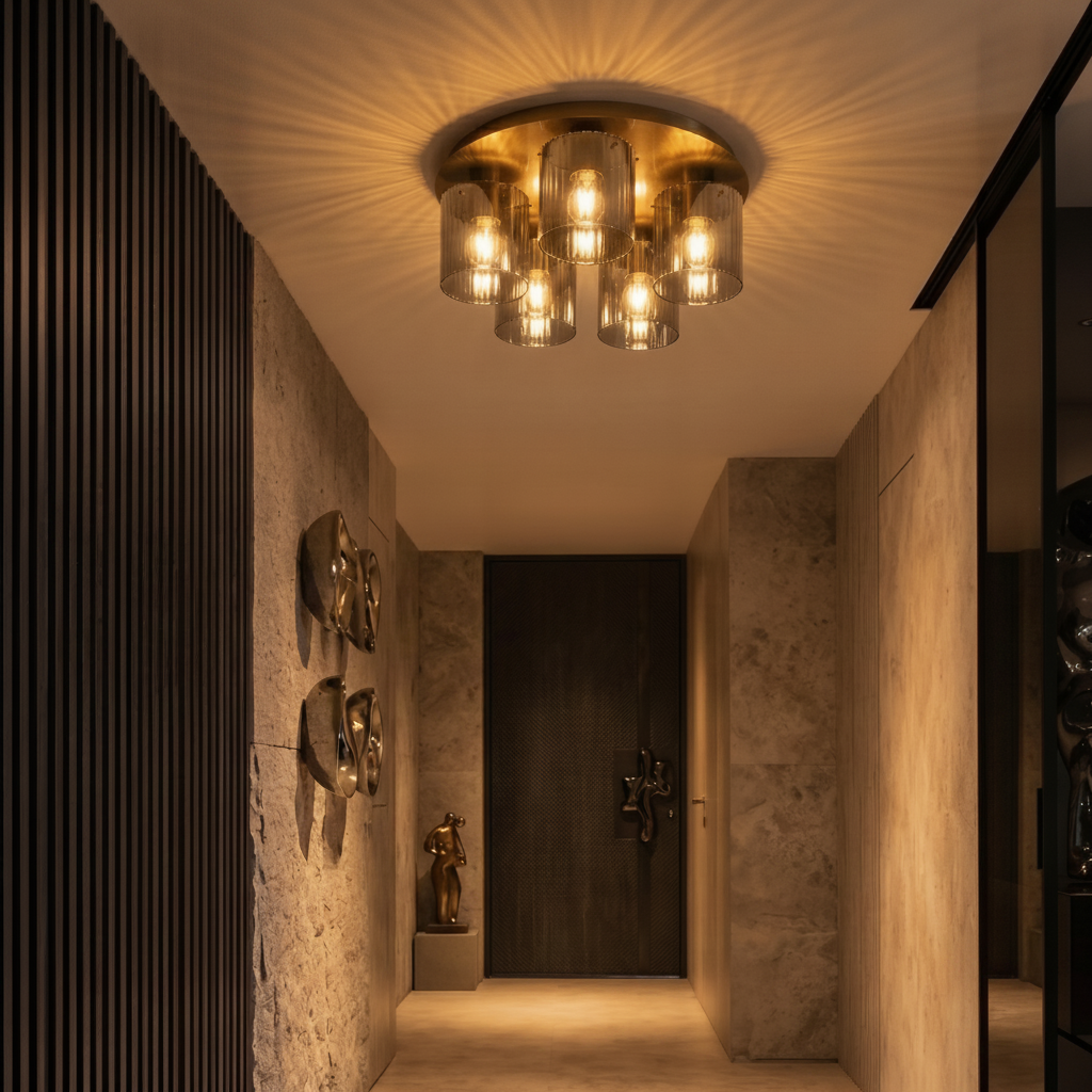 Lyora Design plafondlampMirbi 5-lichts zwart - 9236204