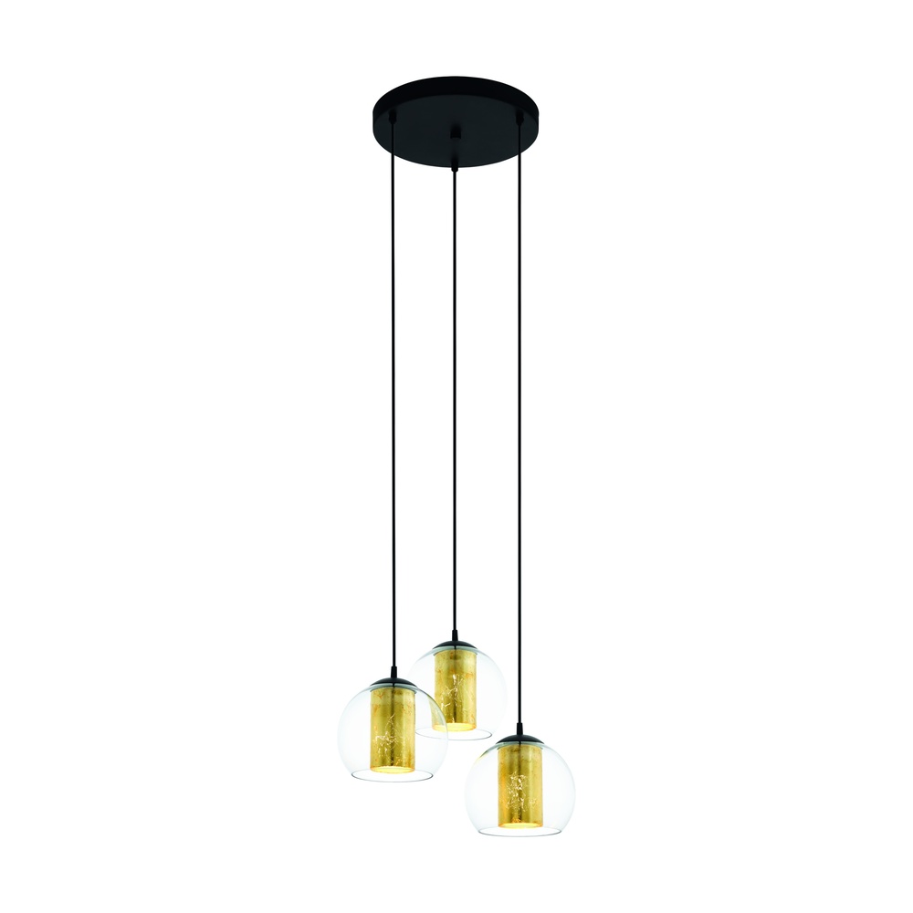 Eglo TafellampBolsano zwart met goud - 79458