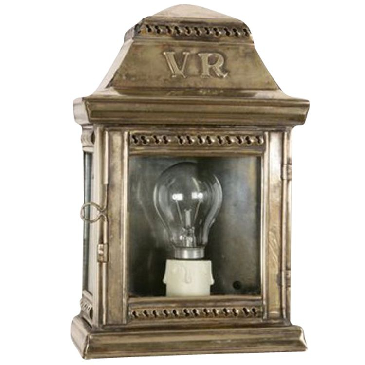 Limehouse Vlakke buitenlamp Stable landelijk - messing (PB) - 414