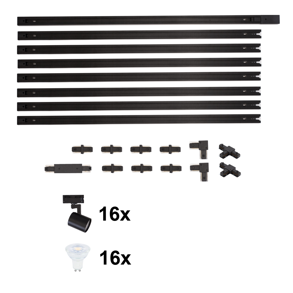 Lyora Railset 8 meterUnik met 16 spots - 114606