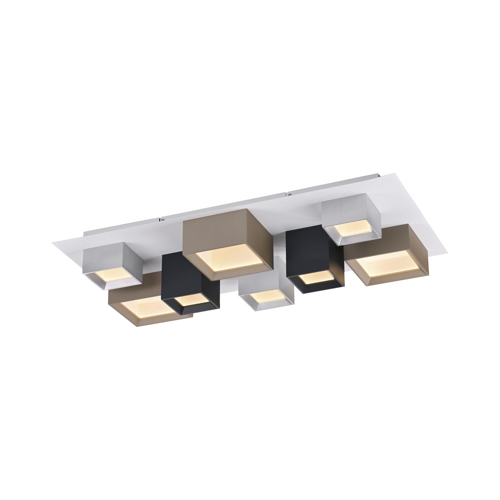 Paul Neuhaus Led plafondlampPure Manhattan 8-lichts - 6937-70