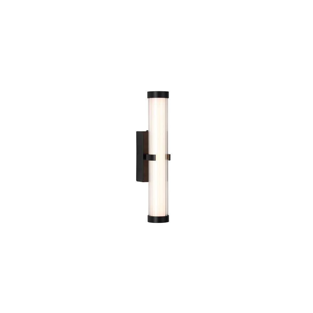 Searchlight Zwarte wandlampClamp 33cm - 63124-1BK