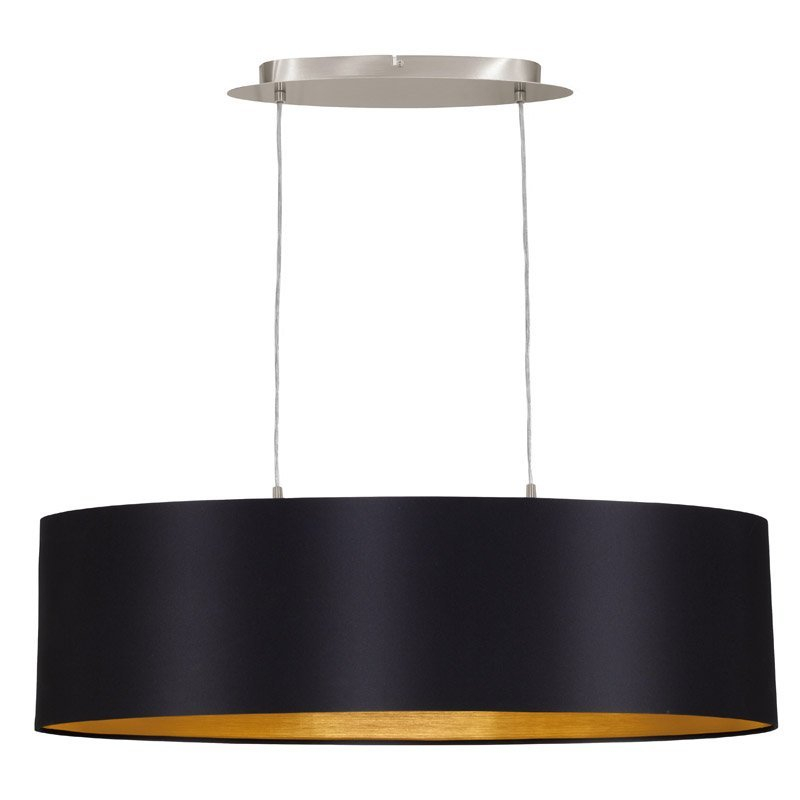 Eglo Landelijke hanglamp Maserlo 78cm zwart met goud - 31611