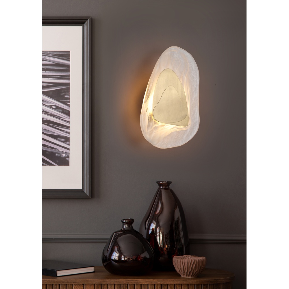 Searchlight Wandlamp Destiny goud - 32983PB