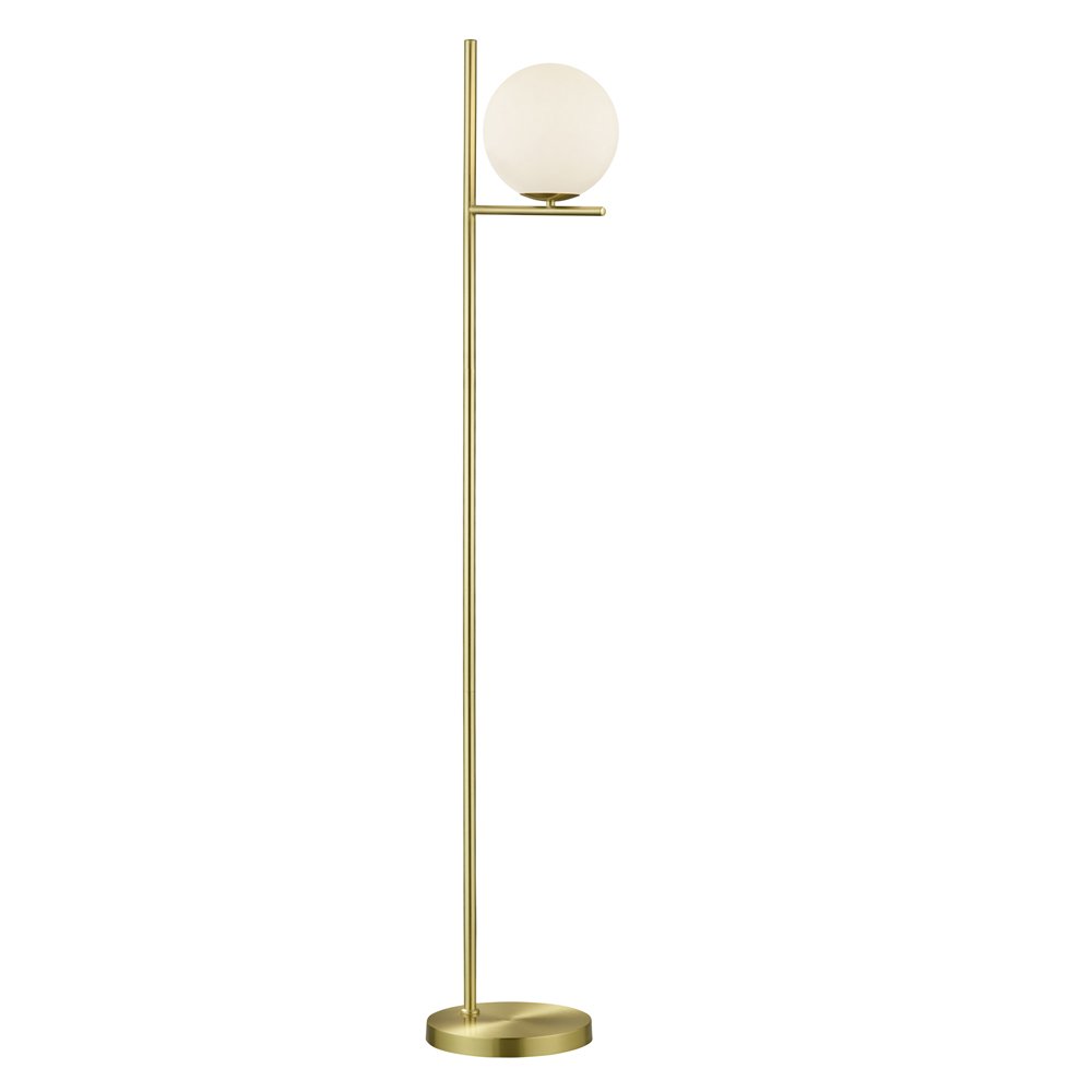 Trio Vloerlamp Pure 150cm messing mat - 402000108