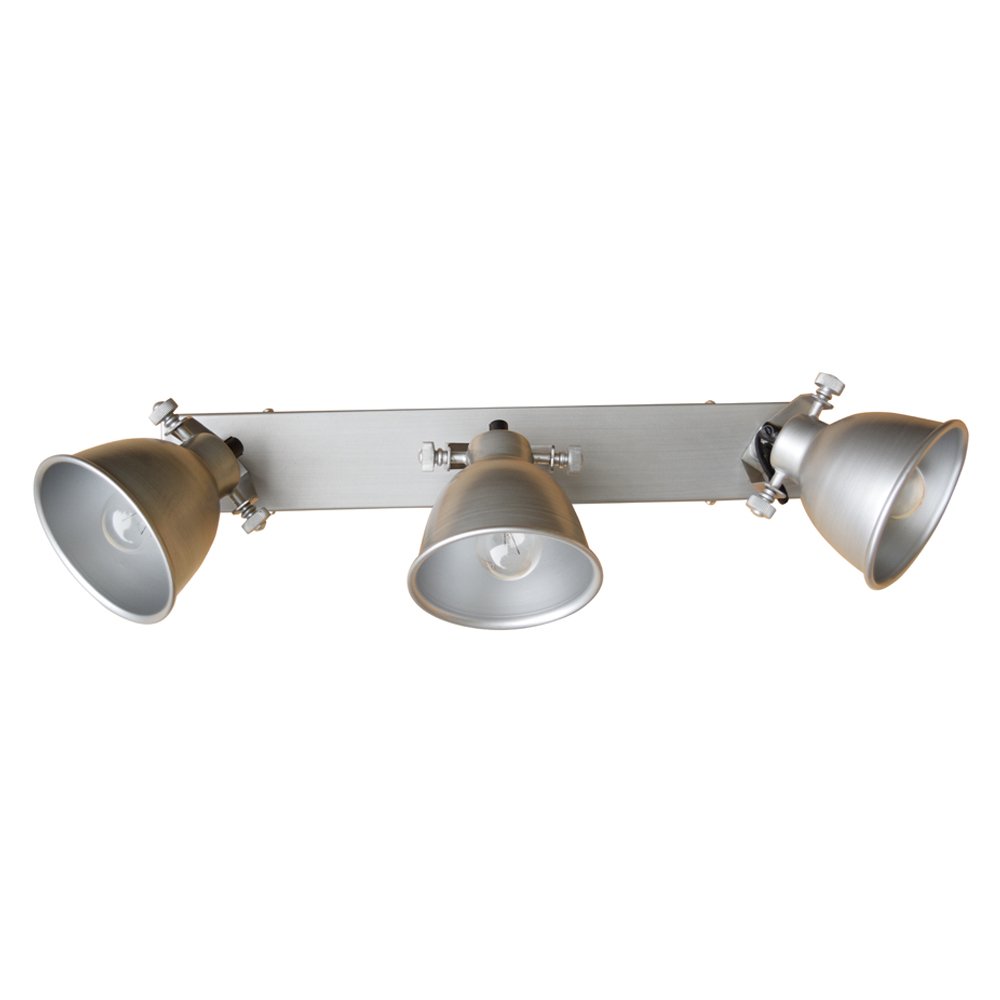 Urban Interiors Stoere plafondspotsIndustrial 3-lichts antiek zink - AI-WL-07-254-AZ afbeelding