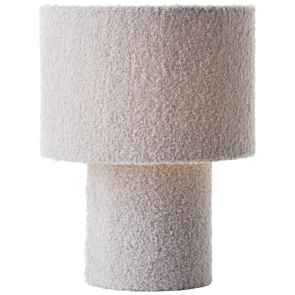 Brilliant Grijze tafellampTeddy Ø 23cm - 60160/22