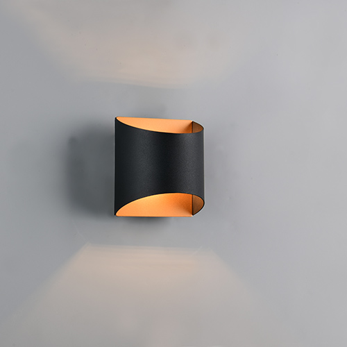 Trio Wandlamp Samdel design zwart met goud - R26721080