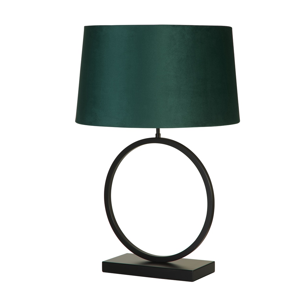Searchlight TafellampElegant zwart met emerald kap - EU93101EM