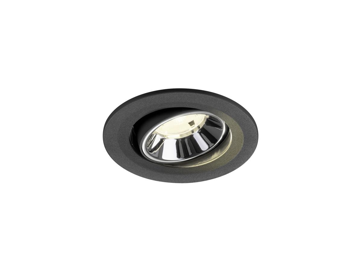 SLV InbouwspotNuminos Move S zwart/chroom 4000K - 20gr - 1009525
