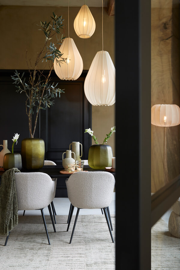 Light & Living Japandi hanglamp Itela crème Ø 50cm - 2977127