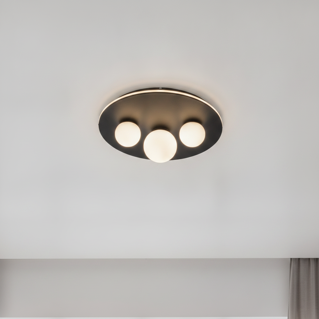 Lyora Design plafondlampVelna zwart Ø 49,5cm - 9061431