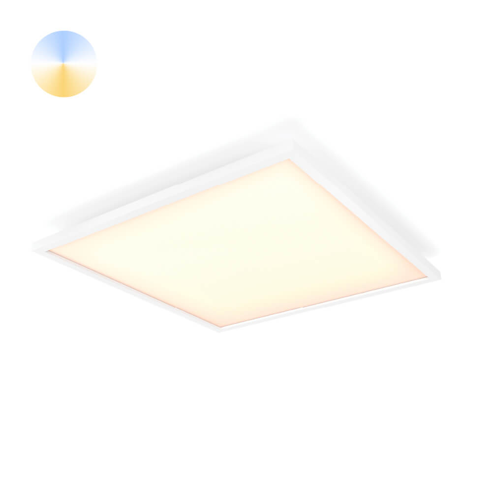 Philips Vierkante plafondlampHue Aurelle - White Ambiance 30cm Wit - 929003099201