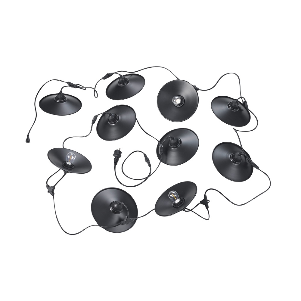 Trio LichtslingerChain zwart 10 lampjes - R74771932