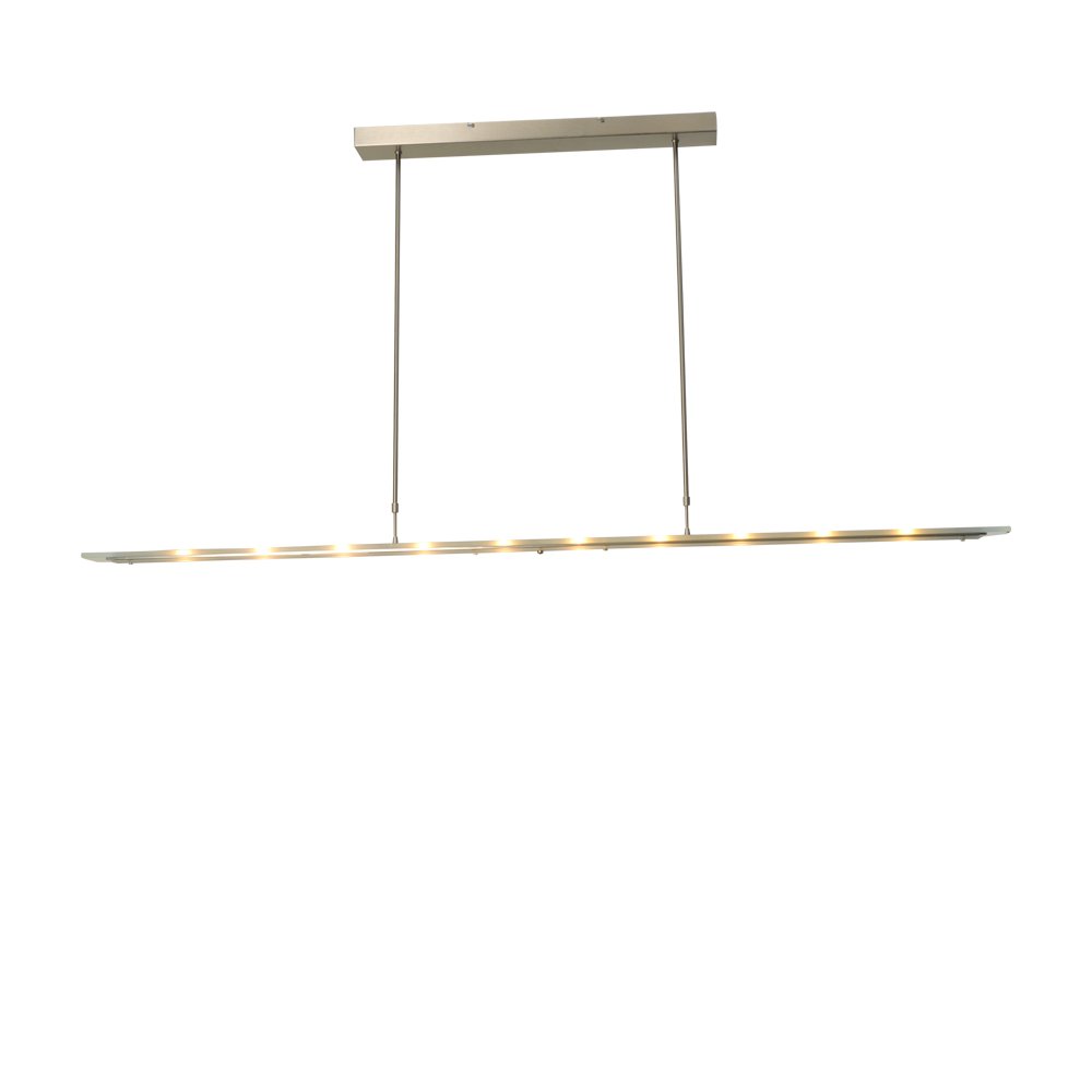 Masterlight Hanglamp eettafel - kantoor Vigo 170cm nikkel mat - 2632-37-06-DW