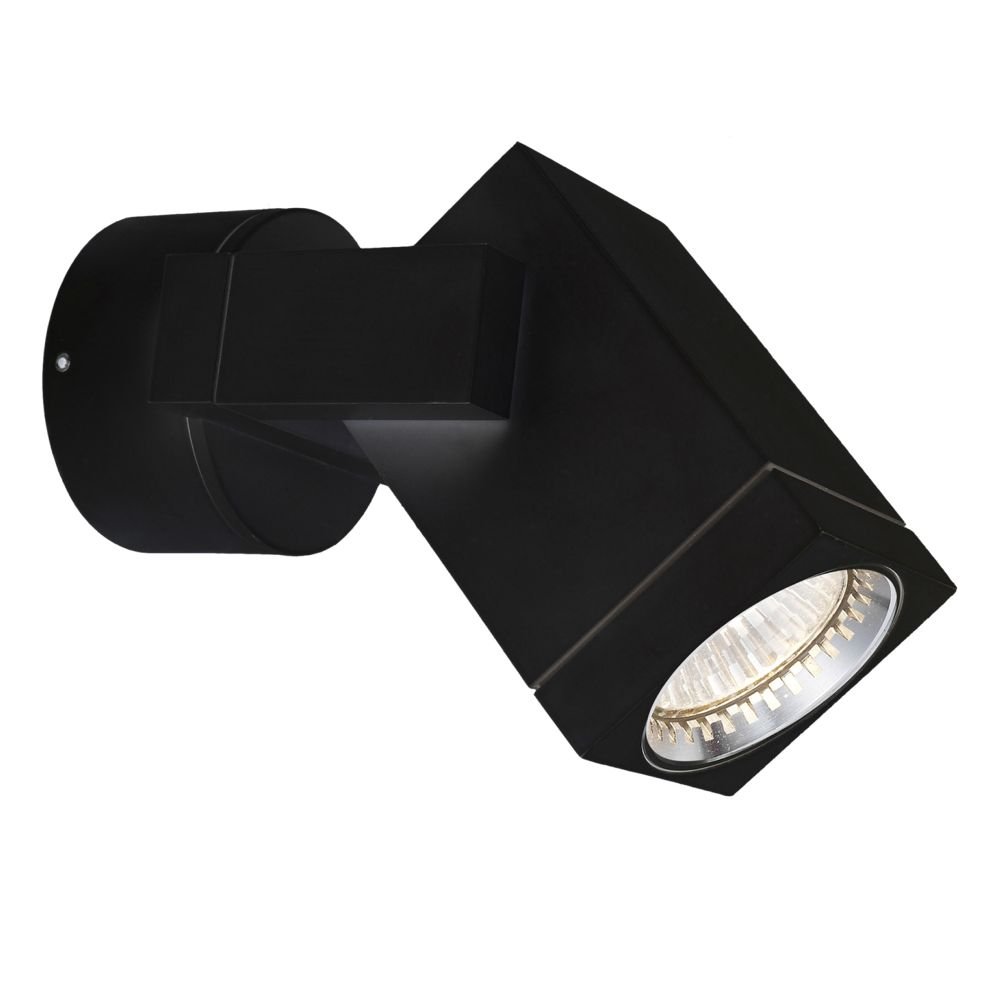 KS Verlichting Wandspot Cubic Alu voor buiten zwart - 7127D4