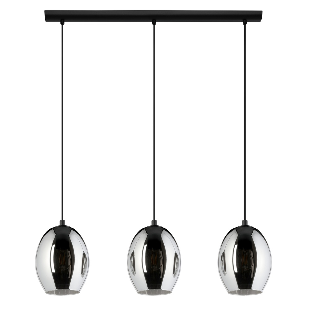 Eglo 3-lichts hanglampCadaques zwart - 780481