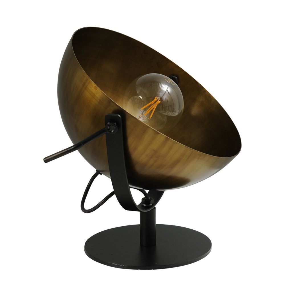 Masterlight Stoere Industria Uplighter 30cm brons met zwart - 4199-10-10-B