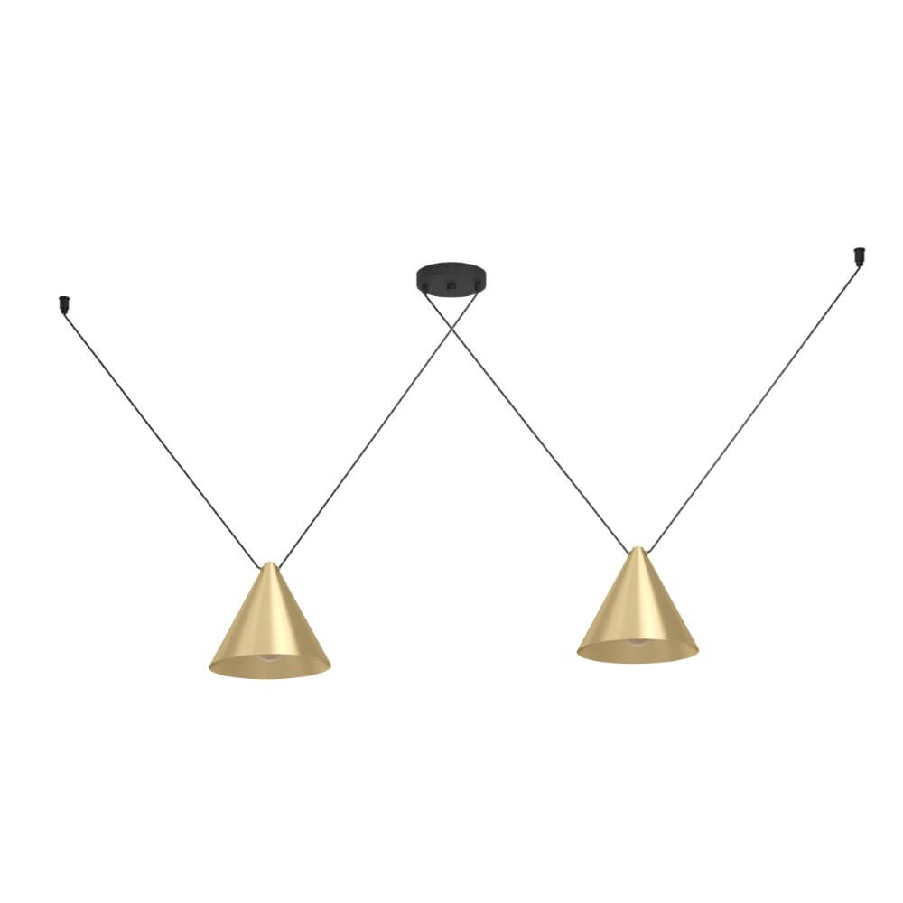 Gouden hanglamp Narices 1 van Eglo kopen