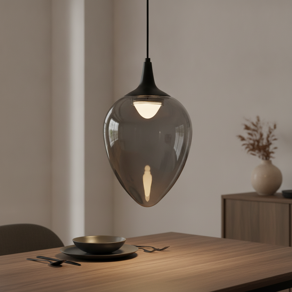 Lyora HanglampNali 1-lichts smoke glas - 9416971