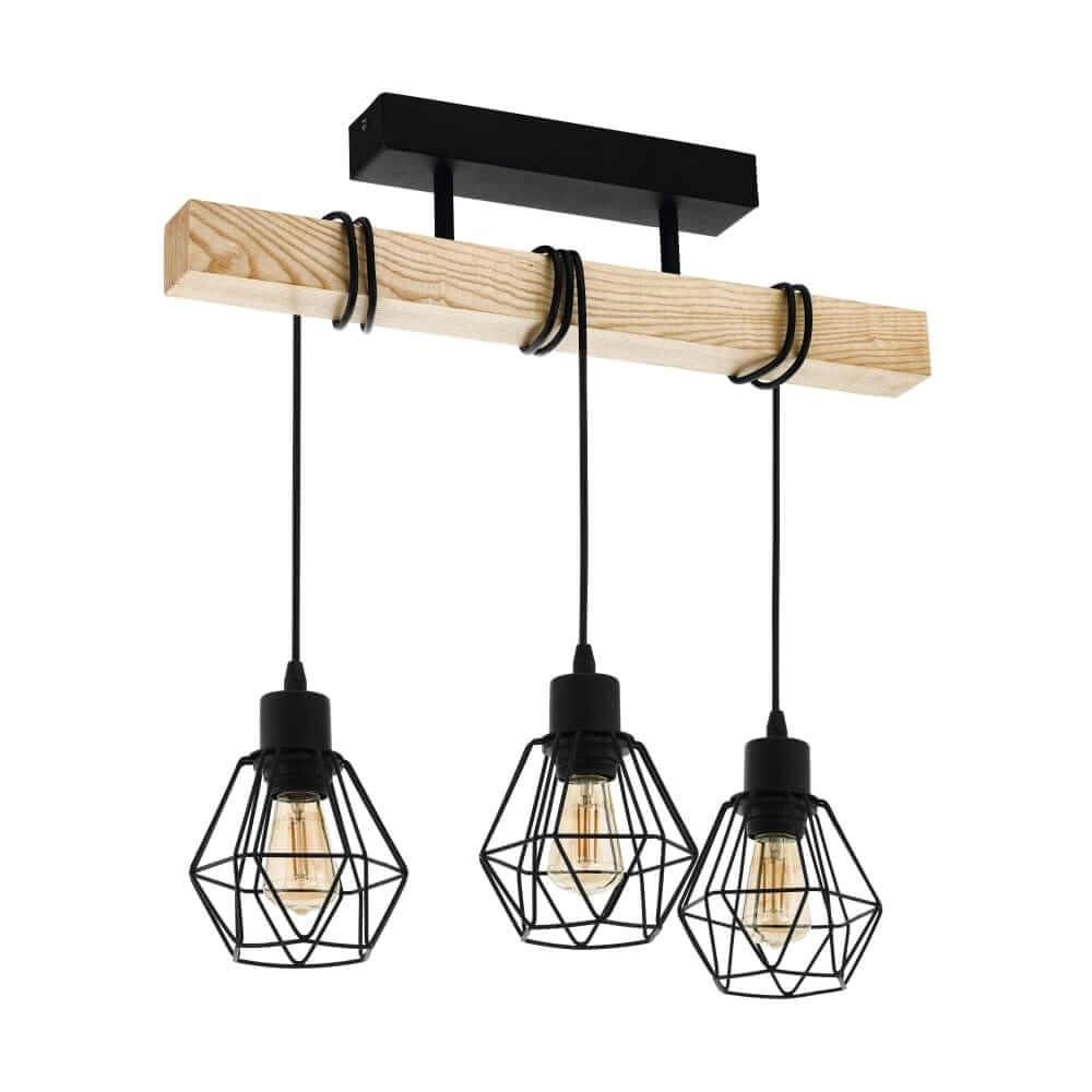 Eglo Houten plafondlamp Townshend 5 - 44074
