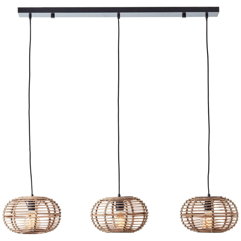 Brilliant Rotan eettafel hanglampWoodball - 99884/06