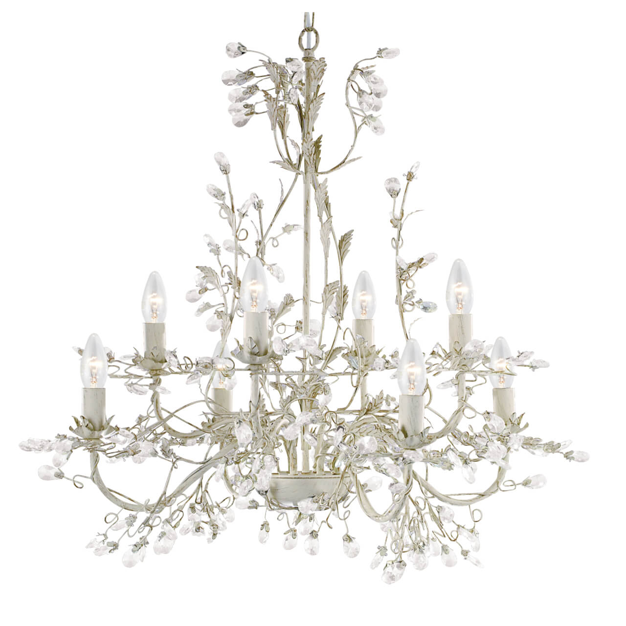 Searchlight Klassieke kroonluchter Almandite 8-lichts Ø 74cm - 2498-8CR