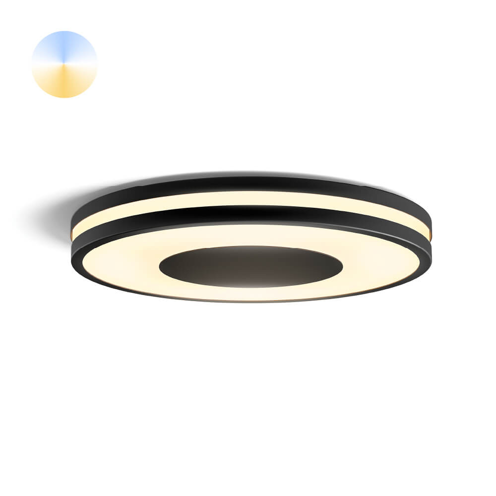 Philips PlafondlampHue Being - White Ambiance Ø 34,8cm zwart - 929003055101