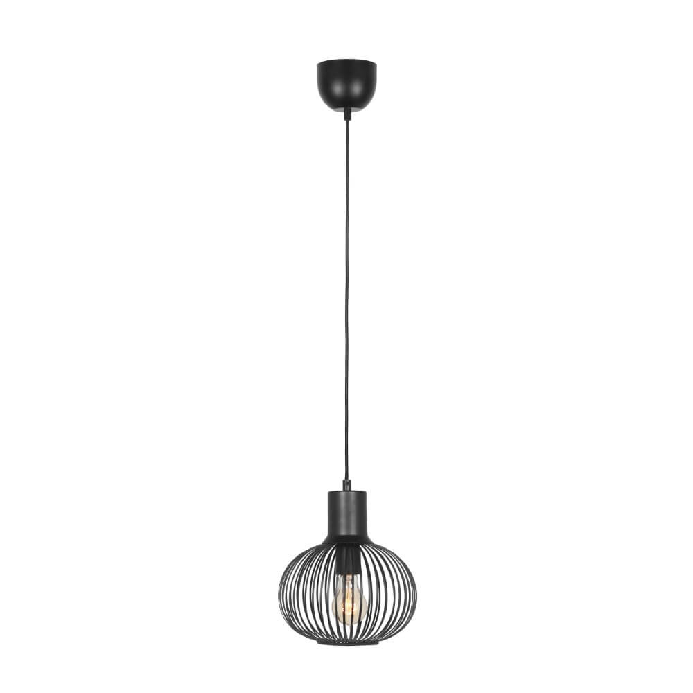Trio Draad hanglampGila Ø 23cm - zwart - 365700132