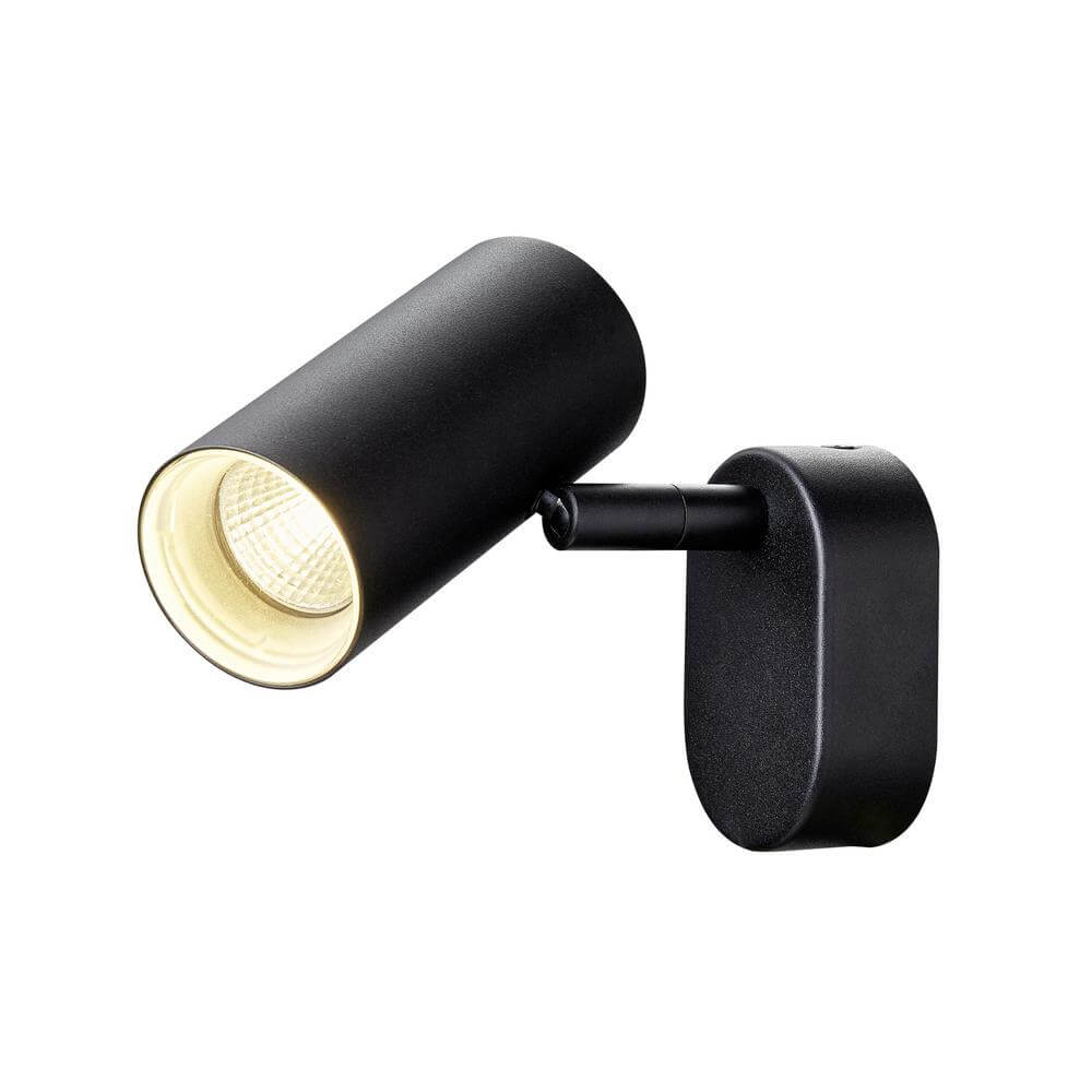 SLV OpbouwspotNoblo zwart enkel 3000K - 1008712