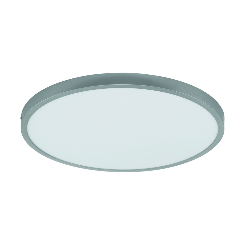 Eglo Plafonniere Fueva 1 zilvergrijs rond 4000K - 97276