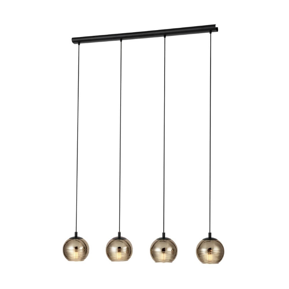 Stars of Light Hanglamp 4-lichtsLemorieta zwart - 39686