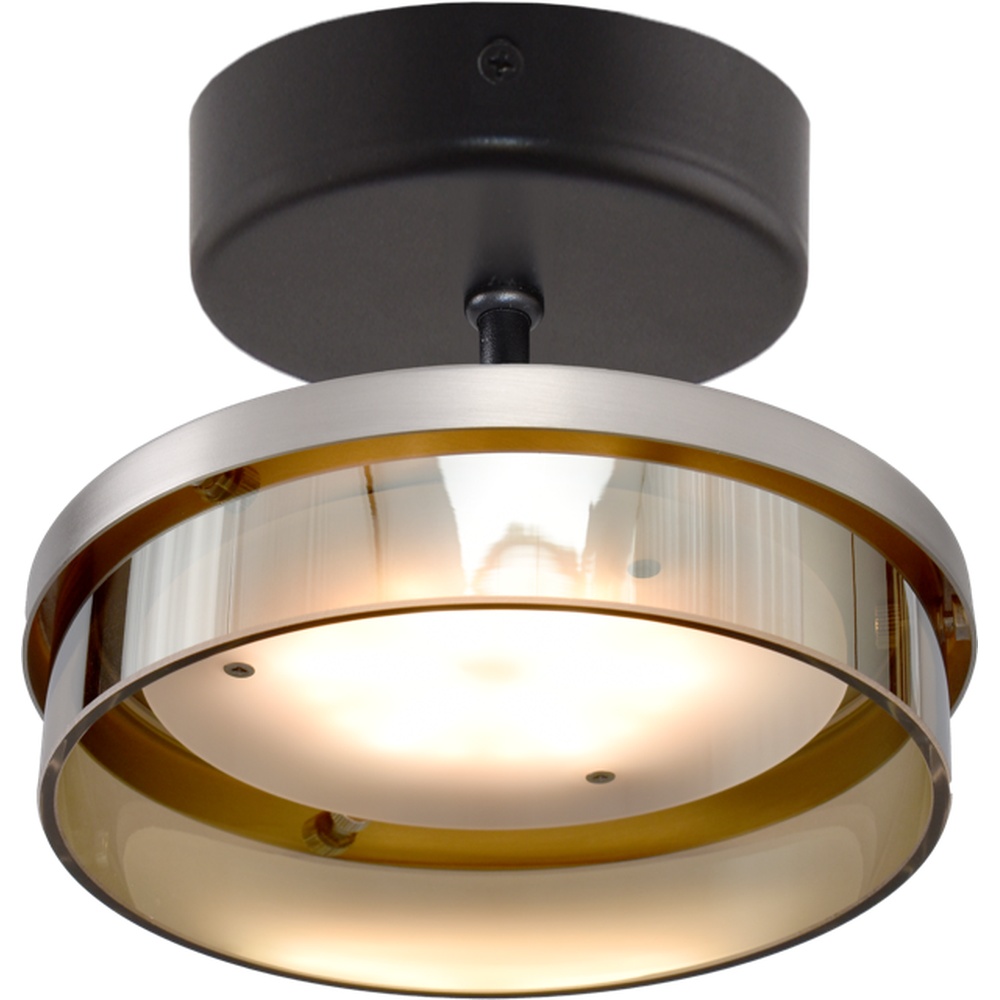Masterlight Plafondlamp Imperia zwart met nikkel - 5040-05-37-02