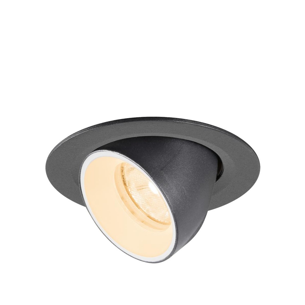 SLV InbouwspotNuminos Gimble XS zwart/wit 2700K - 20gr - 1010027