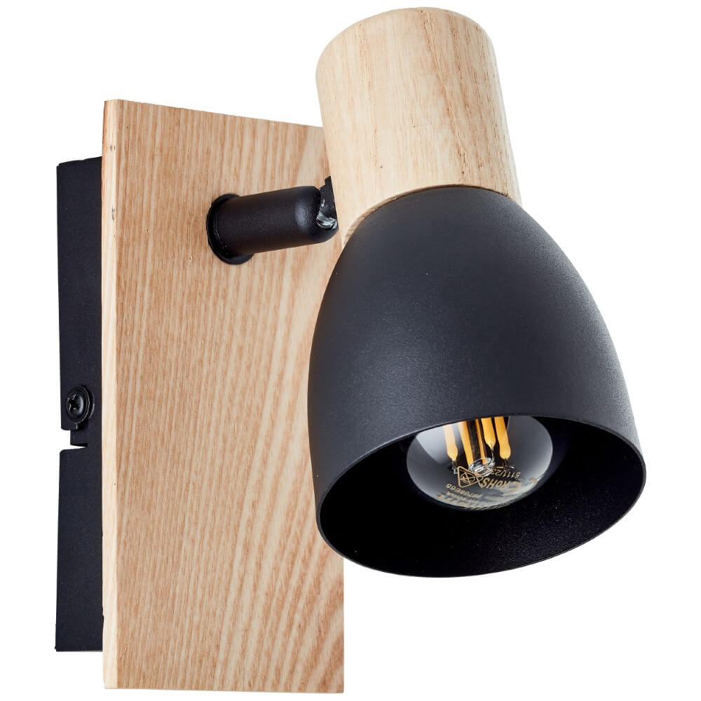 Brilliant WandlampDaintree zwart - 99710/76