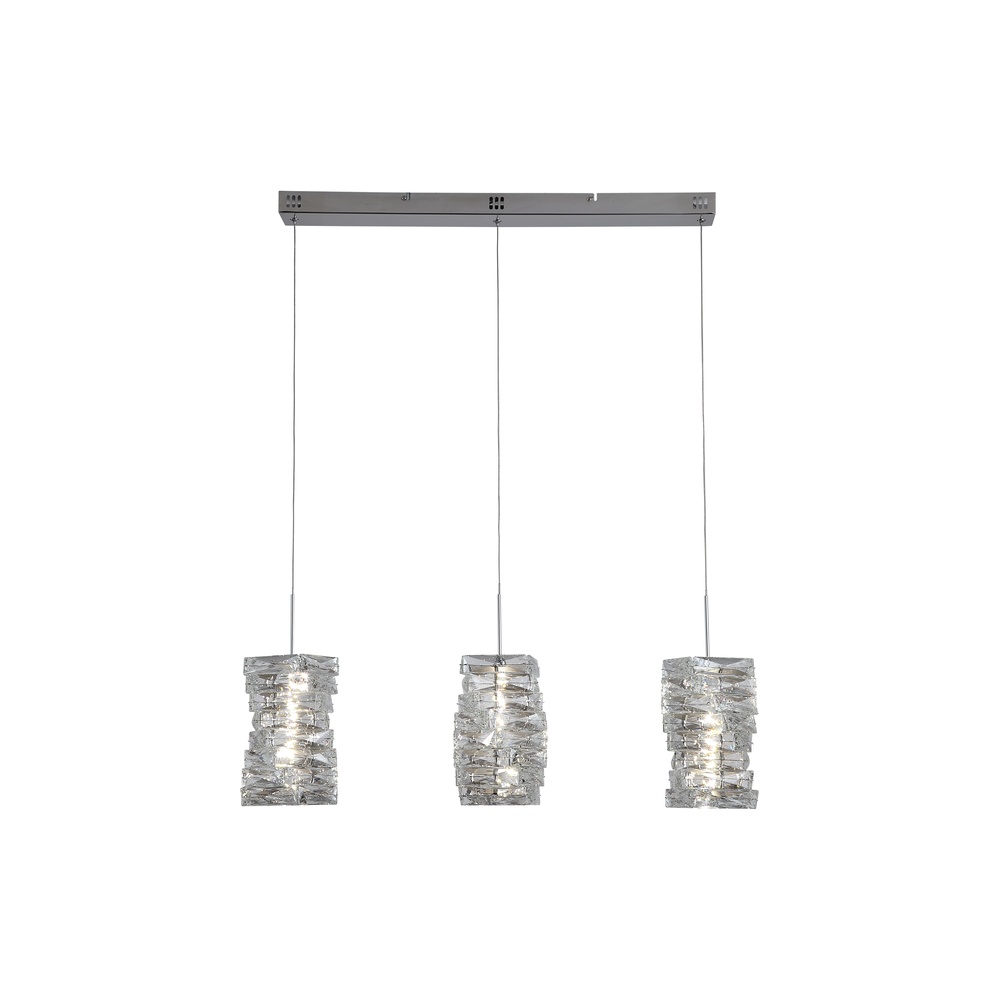 Searchlight HanglampModena chroom 3-lichts - 65811-3CC